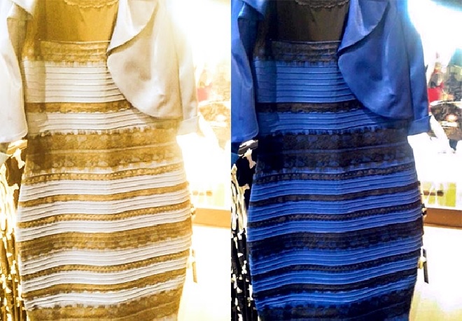 robe bleue ou doree