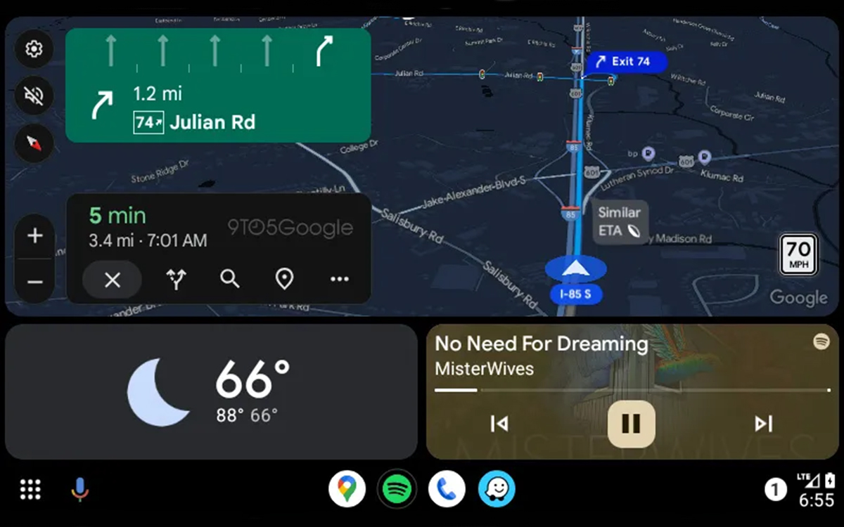 android auto interface